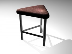 unusual stool 02 3D Модель