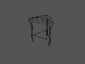 unusual stool 02 3D Model
