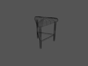 unusual stool 02 3D Model