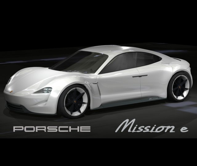 porsche mission e Modello 3D .c4d .max .obj .3ds .fbx .stl .blend 