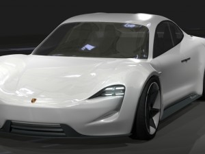 porsche mission e Modello 3D