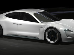 porsche mission e Modello 3D