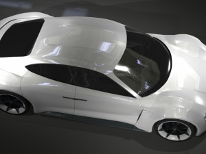 porsche mission e Modello 3D