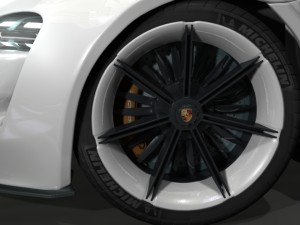 porsche mission e Modello 3D
