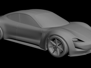 porsche mission e Modello 3D