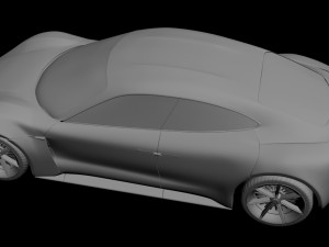 porsche mission e Modello 3D