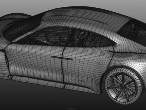 porsche mission e Modello 3D
