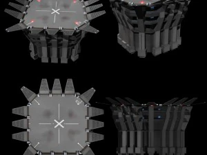 torre de pouso Modelo 3D