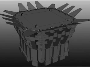 torre de pouso Modelo 3D