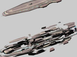 battle cruiser lp 3D Model