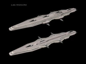 battle cruiser lp 3D Model