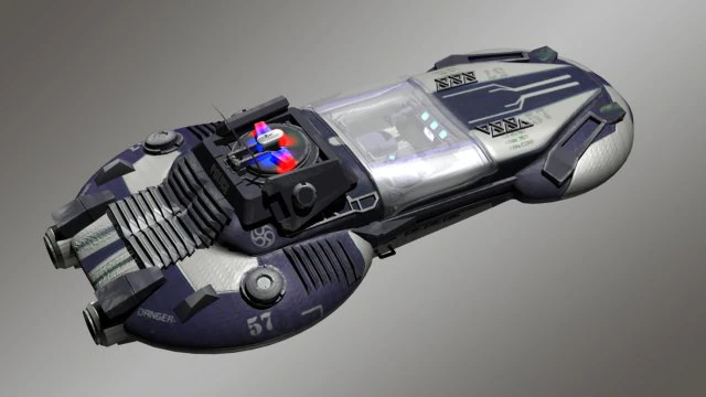 cyber police car 3D Model .c4d .max .obj .3ds .fbx .stl .blend 