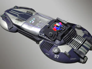 cyber police car 3D Model