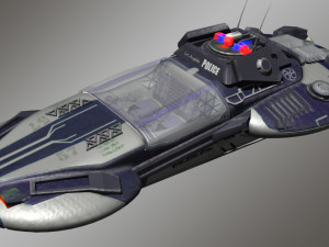cyber police car 3D 模型