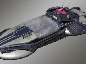 cyber police car 3D Model