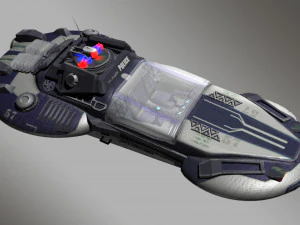 cyber police car 3D Model