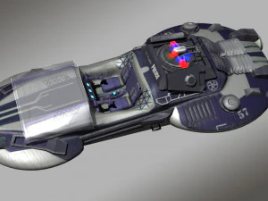 cyber police car 3D Model