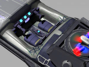 cyber police car 3D Model