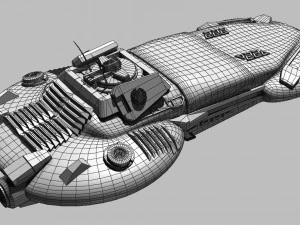 cyber police car 3D Model