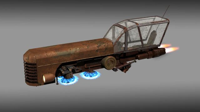 land skimmer 3D Model .c4d .max .obj .3ds .fbx .stl .blend
