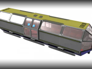 scifi tram shuttle 3D Model