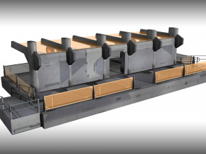 scifi tram station 3D Model