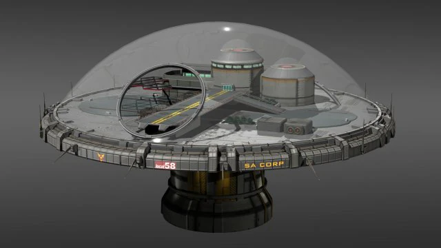 dome district 3D Model .c4d .max .obj .3ds .fbx .stl .blend 