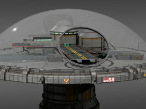 dome district Modello 3D