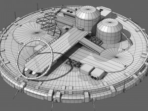 dome district Modello 3D