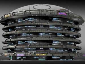 dome district 2 Modello 3D