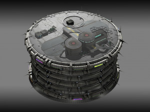 dome district 2 Modello 3D