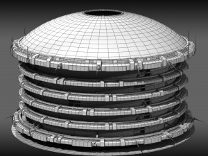 dome district 2 Modello 3D