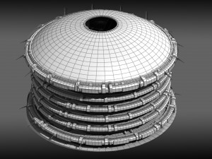 dome district 2 Modello 3D