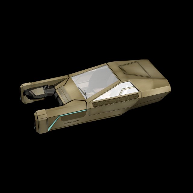 flying car 2049 3D Model .c4d .max .obj .3ds .fbx .stl .blend 