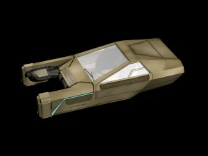 उड़ने वाली कार 2049 3D मॉडल