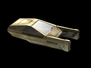 flying car 2049 3D Model