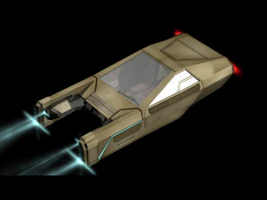 flying car 2049 3D Model