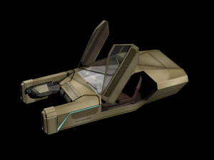 flying car 2049 3D Model