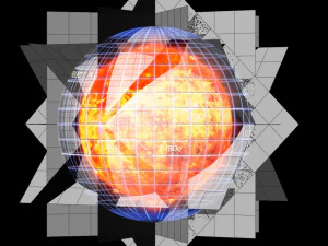 alien sun hologram 3D Model