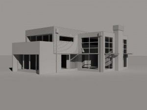 low poly house Modelo 3D