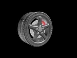 wheel 3ds fbx 3D Model