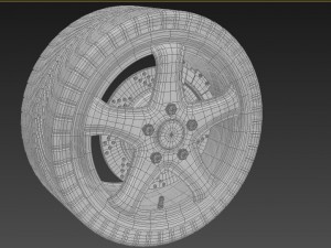 wheel 3ds fbx 3D Модель
