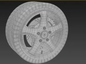 wheel 3ds fbx 3D Model