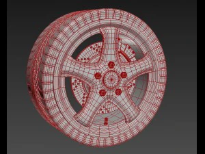 wheel 3ds fbx 3D Model