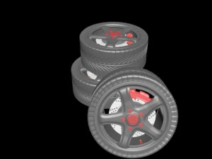 wheel 3ds fbx 3D Model