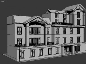 residential buildings001 3D Model
