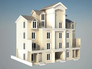 residential buildings001 3D Model