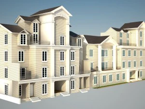 residential buildings001 3D Model