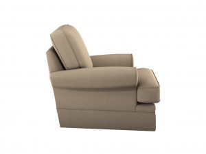 realistic sofa collection arm chair and two seater sofa 3D Modell