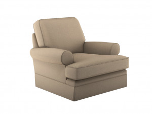 realistic sofa collection arm chair and two seater sofa 3D Modell